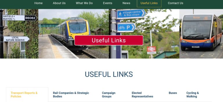 Useful Links Page CBTG website