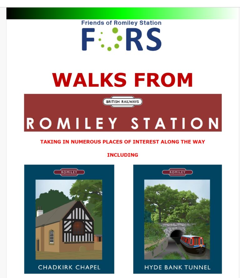 Walks from Romiley station