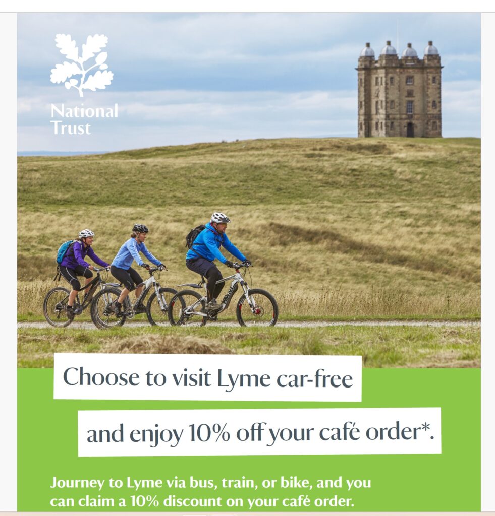 Green travel to Lyme Park 2023