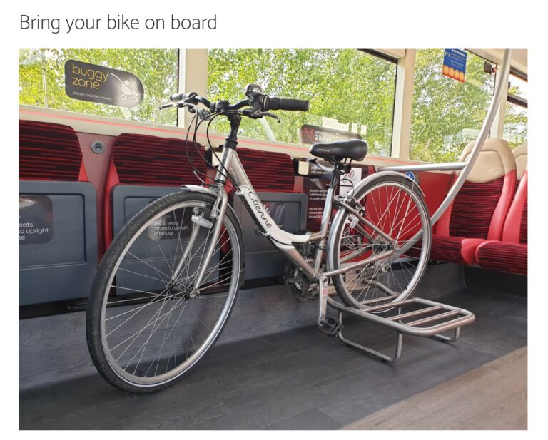 Etienne bike on bus