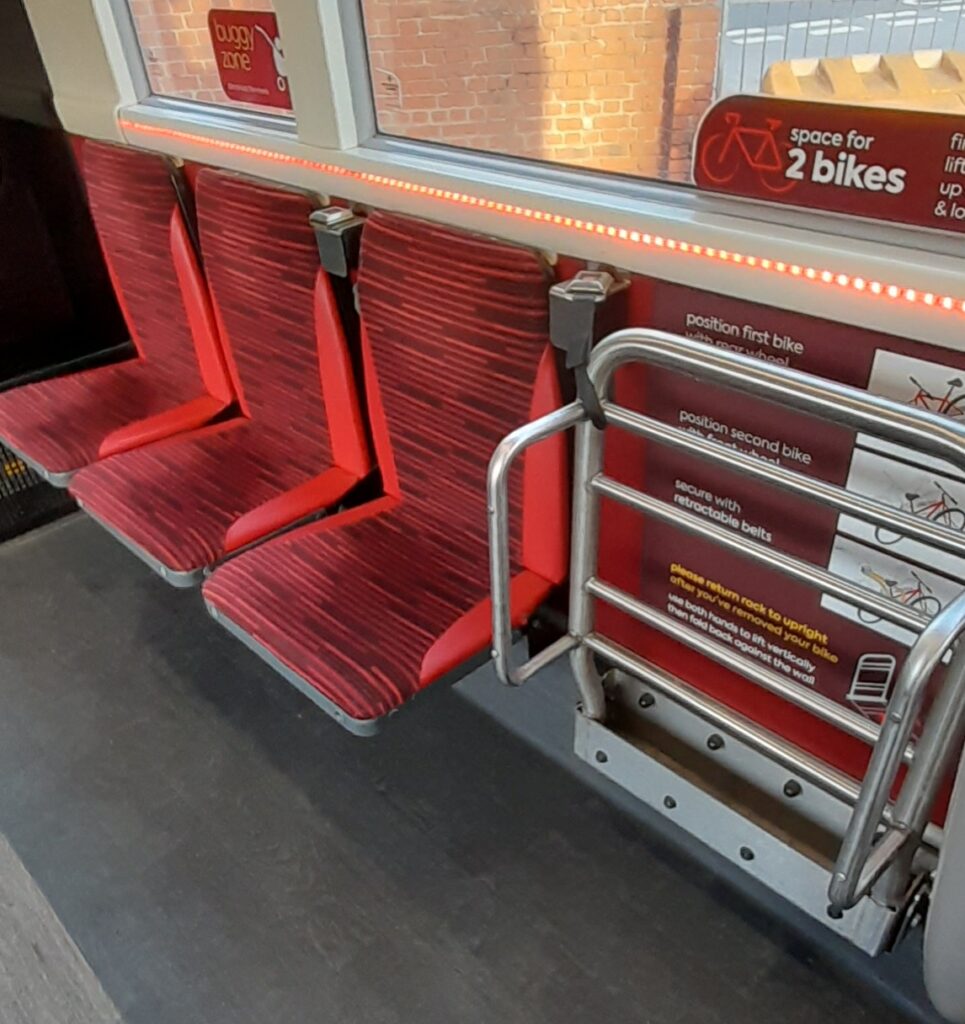 The X46 bus bike arrangement