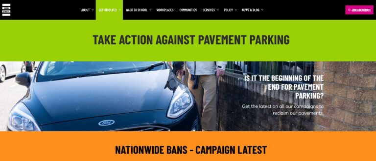 Living Streets Pavement Parking Campaign