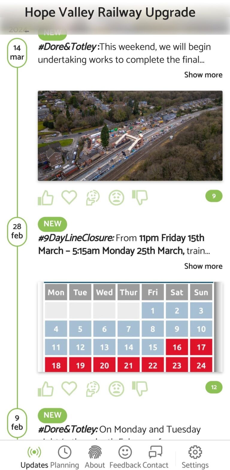 Hope Valley Upgrade app