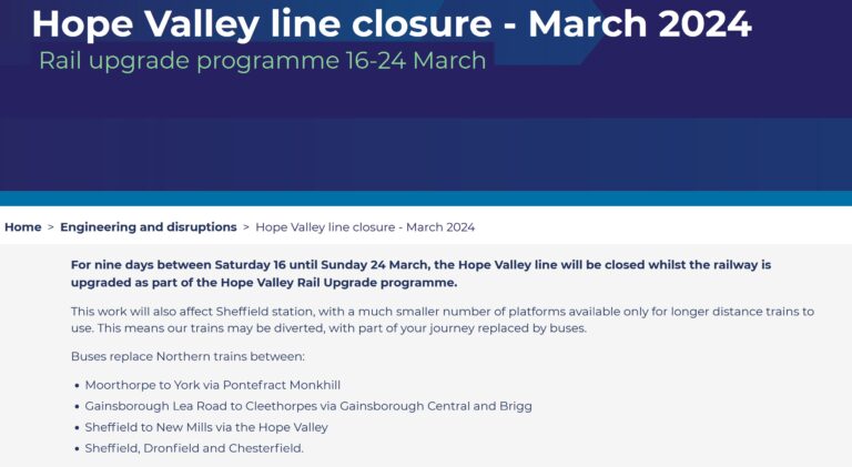 Hope valley upgrade dates