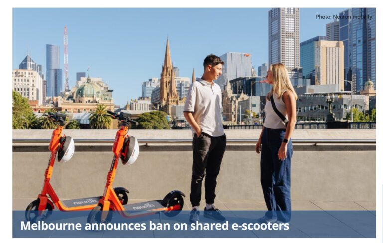 Melbourne shared escooter ban