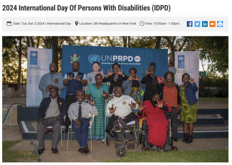 UN International Day for Persons with Disabilities 2024