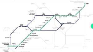 Route of Transpennine Upgrade