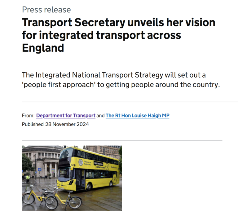 New Transport Policy 2025